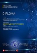 Диплом за 1 место в международном научно-исследовательском конкурсе "Молодые исследователи 2023"