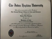 University diploma