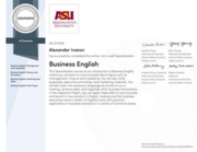 Arizona State University - Business English Certificate