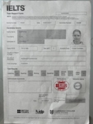 Сертификат (IELTS Academic certificate).