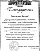 Результаты работы в МБОУ "Никольская средняя общеобразовательная школа"