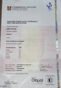 Cambridge English Level 1 Certificate in ESOL International