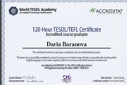 TESOL certificate