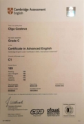 Certificate in Advanced English