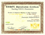 TESOL Specialisation (Teaching TOEFL Presentation)