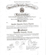 Diploma Profesor geografia e historia