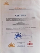 Certificado de espanol