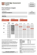 FCE certificate Cambridge Assessment