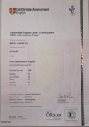 FCE Level 1 Certificate