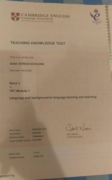 The Teaching knowledge Test