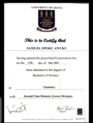 Degree certificate (bachelor's)