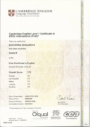 FCE certificate