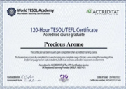 Сертификат TESOL