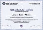 Сертификат TESOL