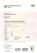 Certificate in Advanced English