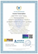 TEFL/TESOL certificate