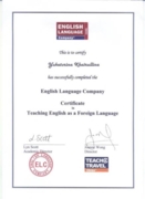 TEFL Certificate