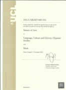 Диплом: Master's Degree from University College London