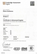 C2 language certificate