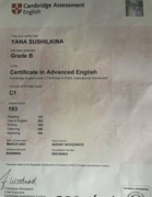 Certificate in Advanced English