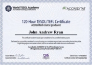 TESOL/TEFL Certificate