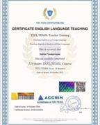 Сертификат TEFL/TESOL