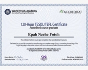 Сертификат TEFL/TESOL