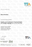 TEFL certificate