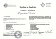 Certificate of completion