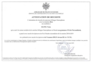 Attestation de reussite de l'ambassade francais