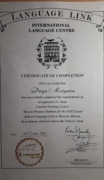 EGE expert certificate