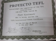 Сертификат TEFL/TESOL