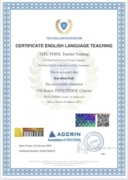 Сертификат TOEFL-TESOL