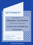 Практикум по подготовке учащихся к ЕГЭ от действующего эксперта ЕГЭ Екатерины Шадровой