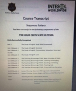 190 HOUR CERTIFICATE IN TESOL