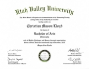 Bachelor of Arts (Magna Cum Laude)