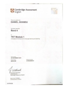 TKT Certificate