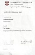 Cambridge ESOL Certificate TKT Module1