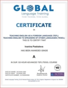 TEFL certificate