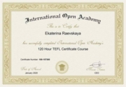 TEFL certificate