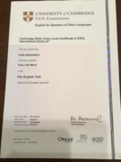 Key Certificate of English