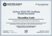 TESOL certification - Teaching English as a foreign language