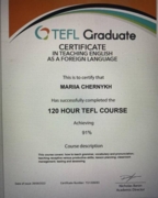 TEFL certificate