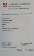 Certificate in Advanced English