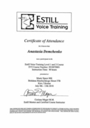 EVT Certificate