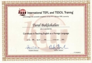 Сертификат TEFL