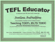 TEFL TESOL Teaching Standardized Exams TOEFL IELTS TOEIC