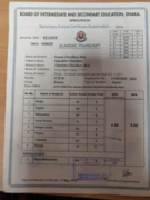 Secondary school certificate