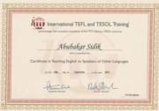 Сертификат TESOL