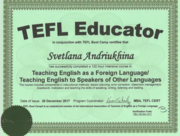 120 hour- TEFL TESOL Certificate